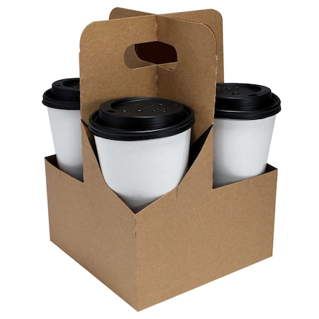 Lbp Manufacturing LBP 4 Cup Kraft Jumbo Drink Carrier, PK200 29530